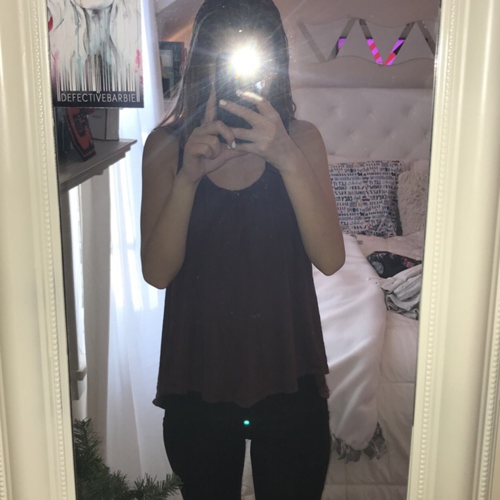 High low short sleeve shirt